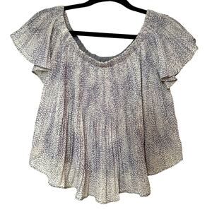 Storee gray specs cropped blouse size‎ XS